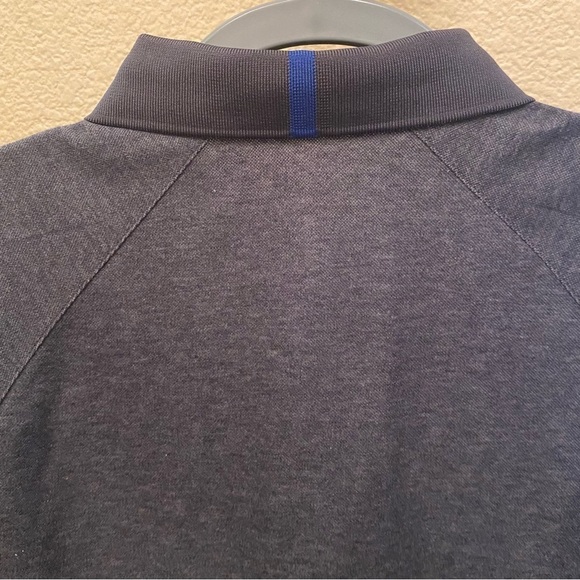 NWT~PERRY ELLIS Men Gray Motion Performance Polo Long Sleeve Top Size Large - Picture 5 of 10